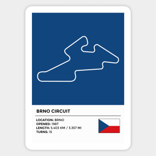 Brno Circuit [info] Sticker
